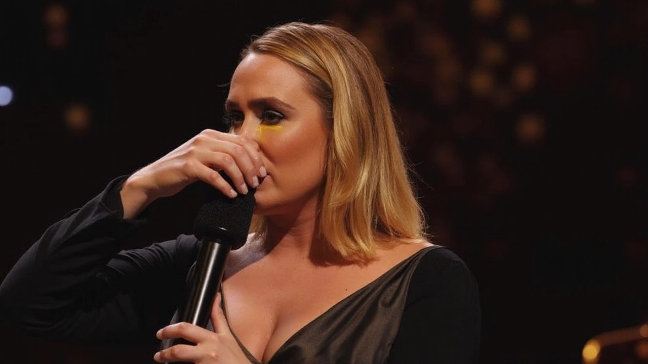 Adele se emociona hasta las lágrimas al abrazar a Céline Dion en el Caesars Palace
